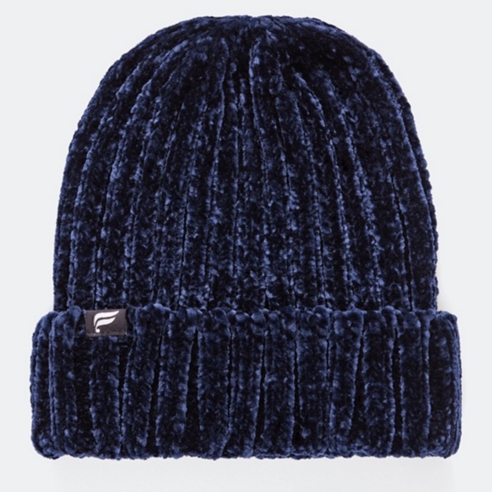NWOT Athleta Navy Ribbed Knit Beanie